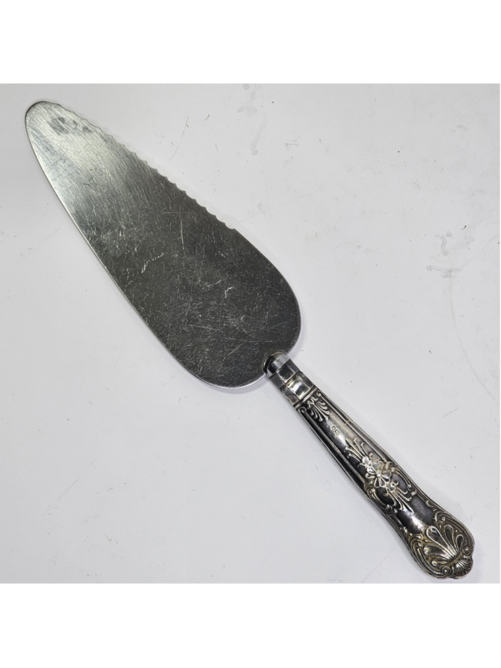 Sterling Silver Handle Vintage Sheffield England Cake/Pie Server Stainless Blade